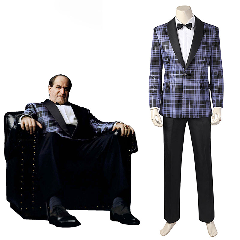 Batman Penguin Costume Colin Farrell Penguin Cosplay Halloween Carnival Suit