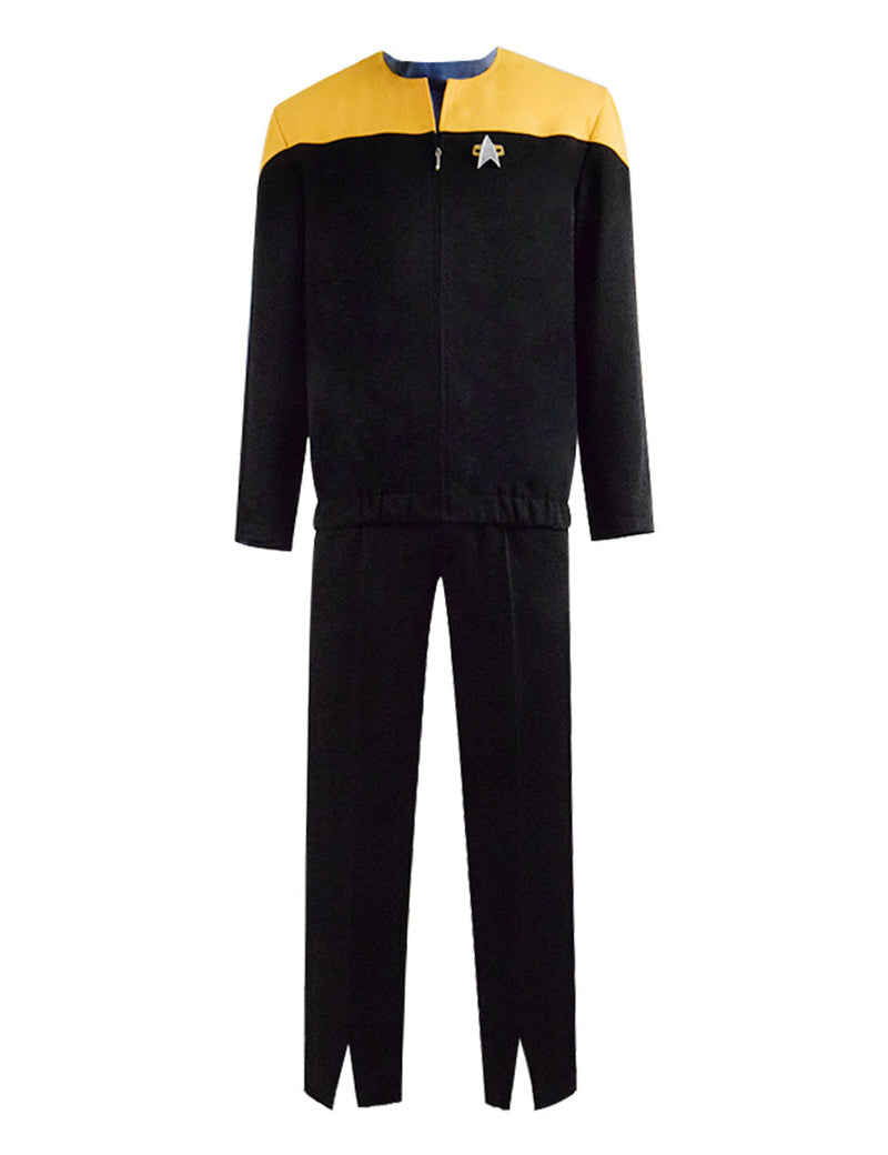 Star Trek Voyager Star Fleet Cosplay B'Elanna Torres Costume Yellow Jacket Uniform - Image 2
