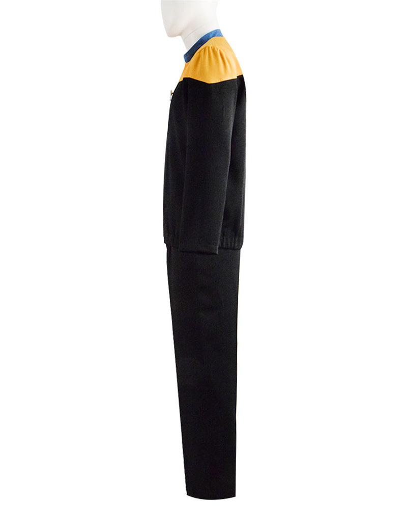 Star Trek Voyager Star Fleet Cosplay B'Elanna Torres Costume Yellow Jacket Uniform - Image 4