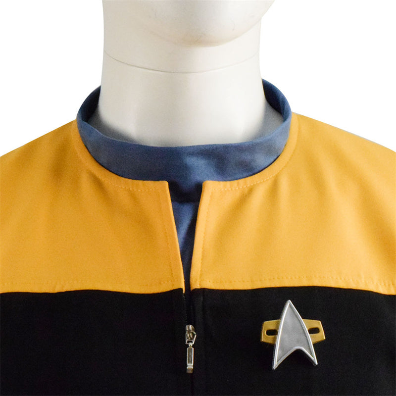 Star Trek Voyager Star Fleet Cosplay B'Elanna Torres Costume Yellow Jacket Uniform - Image 7