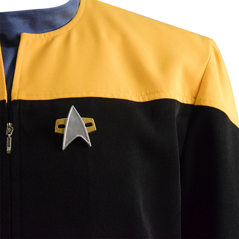 Star Trek Voyager Star Fleet Cosplay B'Elanna Torres Costume Yellow Jacket Uniform - Image 8