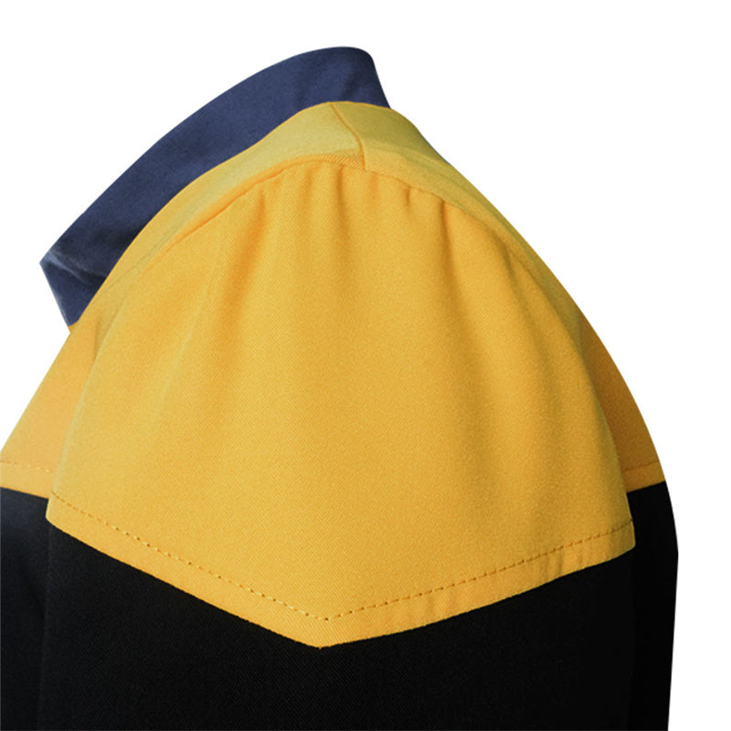 Star Trek Voyager Star Fleet Cosplay B'Elanna Torres Costume Yellow Jacket Uniform - Image 9