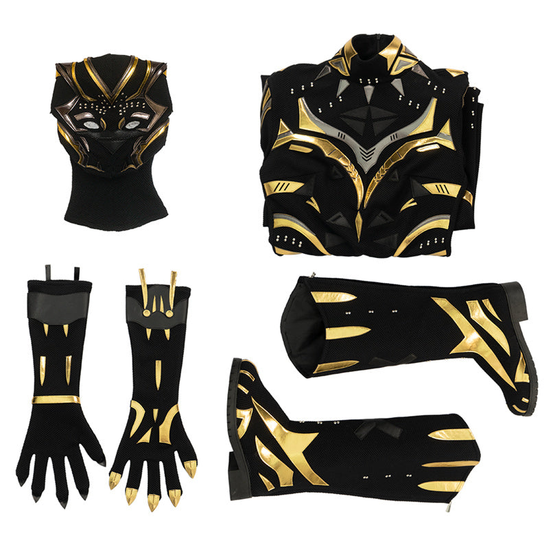 Black Panther 2 Shuri Cosplay Costume Shuri Battle Suit Supergirl Black Jumpsuit Halloween Outfit - Image 24