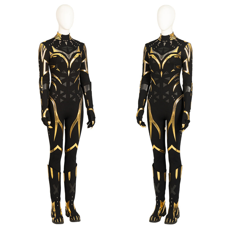 Black Panther 2 Shuri Cosplay Costume Shuri Battle Suit Supergirl Black Jumpsuit Halloween Outfit - Image 8