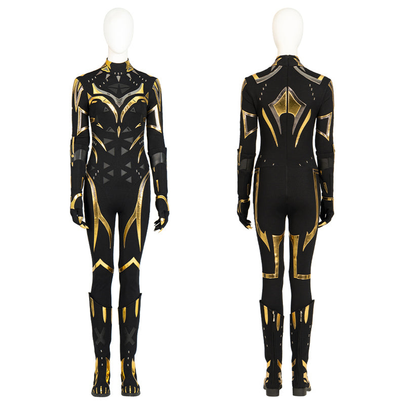 Black Panther 2 Shuri Cosplay Costume Shuri Battle Suit Supergirl Black Jumpsuit Halloween Outfit - Image 9
