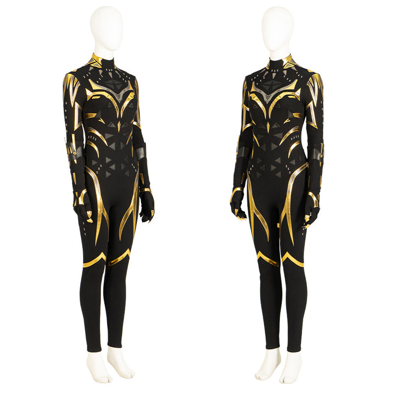 Black Panther 2 Shuri Cosplay Costume Shuri Battle Suit Supergirl Black Jumpsuit Halloween Outfit - Image 7