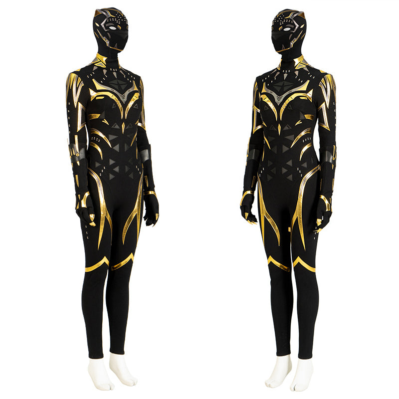 Black Panther 2 Shuri Cosplay Costume Shuri Battle Suit Supergirl Black Jumpsuit Halloween Outfit - Image 5