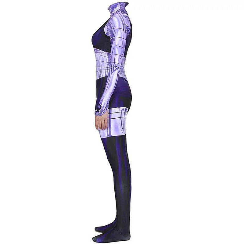 Blackfire Costumes Superhero Starfire Bodysuit Jumpsuit Zentai Lycra Cosplay Outfit - Image 6