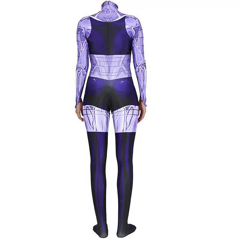 Blackfire Costumes Superhero Starfire Bodysuit Jumpsuit Zentai Lycra Cosplay Outfit - Image 7