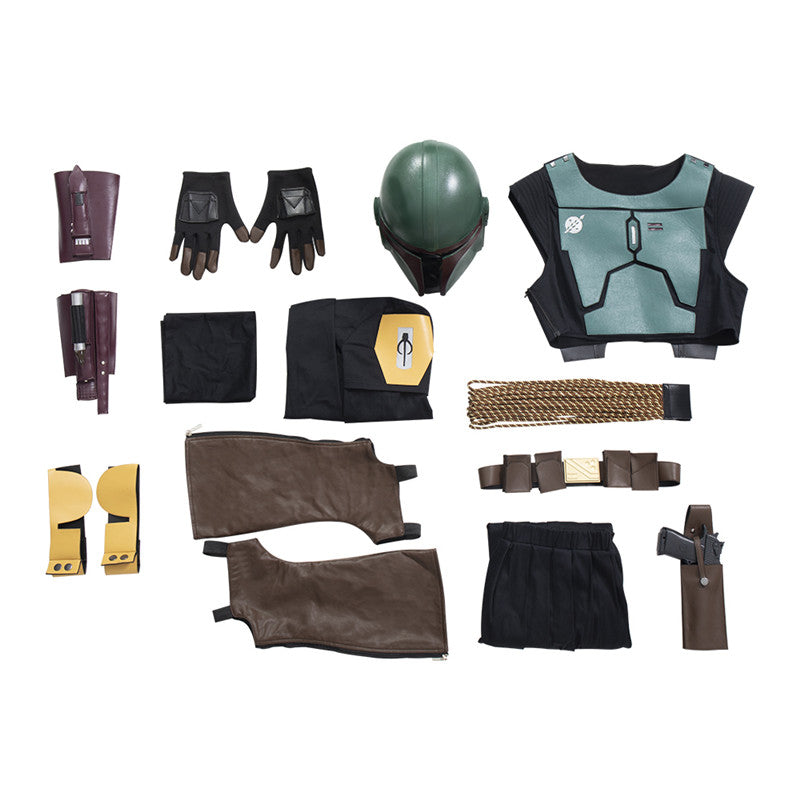 Mandalorian Boba Fett Cosplay Costume Halloween Carnival Outfits For Men - Image 11