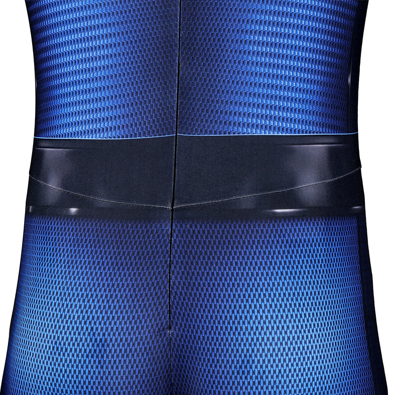 Bombastic Bag-Man Cosplay Suit Spiderman PS5 Costumes Halloween Blue Jumpsuit - Image 12