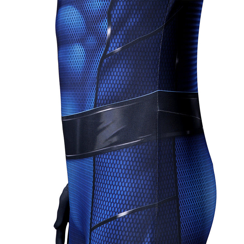Bombastic Bag-Man Cosplay Suit Spiderman PS5 Costumes Halloween Blue Jumpsuit - Image 13
