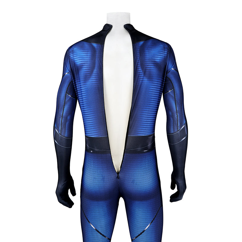 Bombastic Bag-Man Cosplay Suit Spiderman PS5 Costumes Halloween Blue Jumpsuit - Image 14