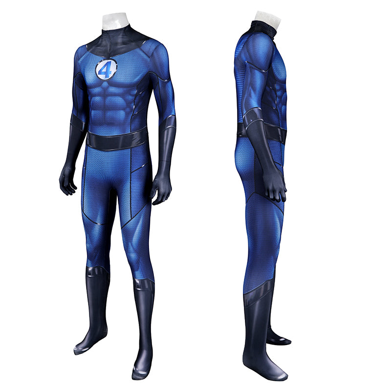 Bombastic Bag-Man Cosplay Suit Spiderman PS5 Costumes Halloween Blue Jumpsuit - Image 4