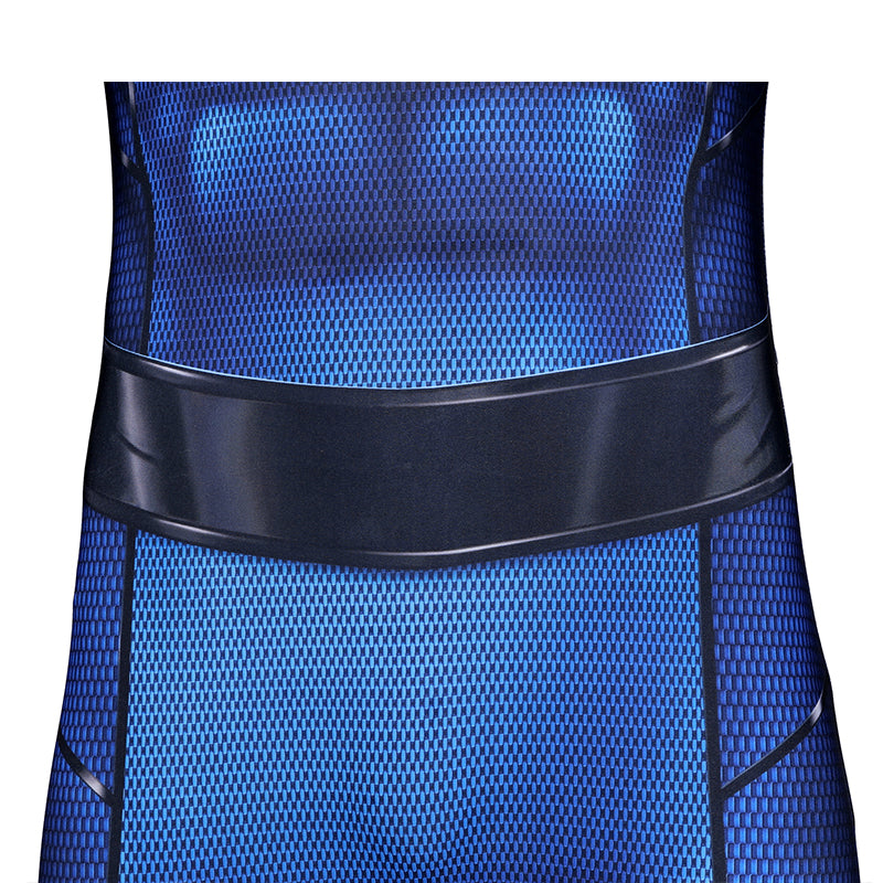 Bombastic Bag-Man Cosplay Suit Spiderman PS5 Costumes Halloween Blue Jumpsuit - Image 7