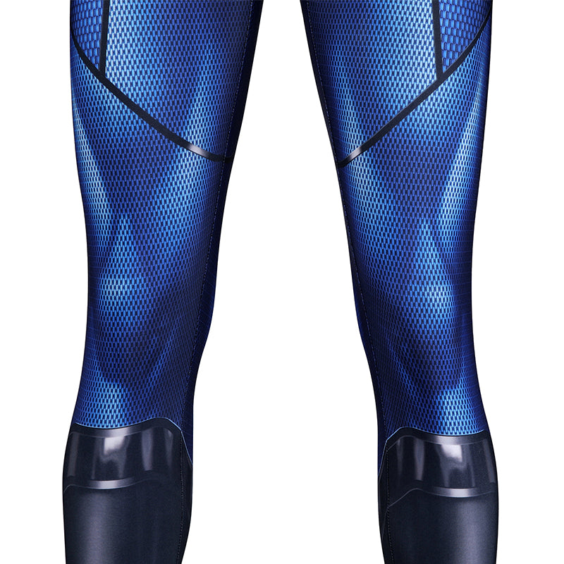Bombastic Bag-Man Cosplay Suit Spiderman PS5 Costumes Halloween Blue Jumpsuit - Image 8