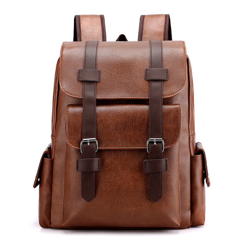 YUFAN Brown BackPack Office Daily Outfits Briefcases Adults Bag