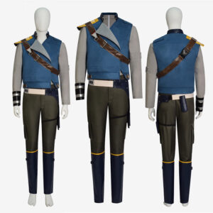 Star Wars Jedi: Survivor Cosplay Cal Kestis Costume Leather Vest Full Set Halloween Suit