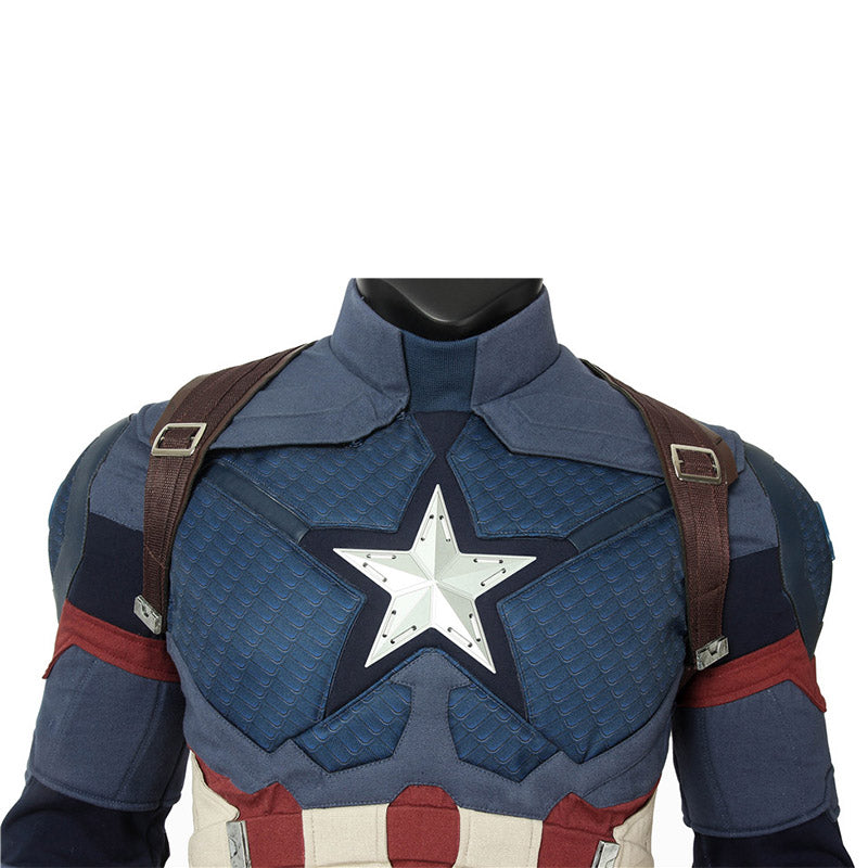 Captain America Costume Avengers 4 Civil War Steven Rogers Cosplay Superhero Battle Suit - Image 12