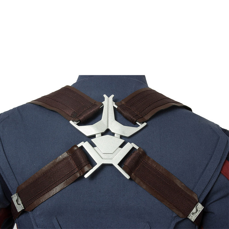 Captain America Costume Avengers 4 Civil War Steven Rogers Cosplay Superhero Battle Suit - Image 14