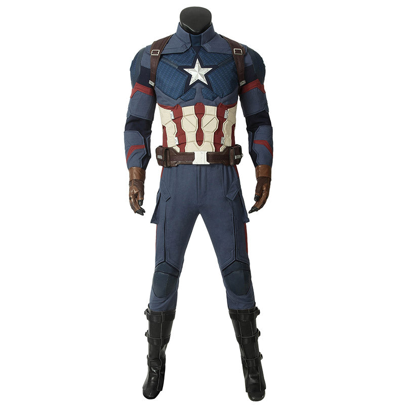Captain America Costume Avengers 4 Civil War Steven Rogers Cosplay Superhero Battle Suit - Image 4