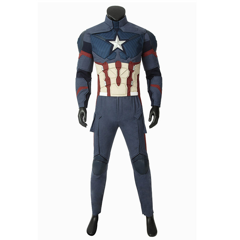 Captain America Costume Avengers 4 Civil War Steven Rogers Cosplay Superhero Battle Suit - Image 5