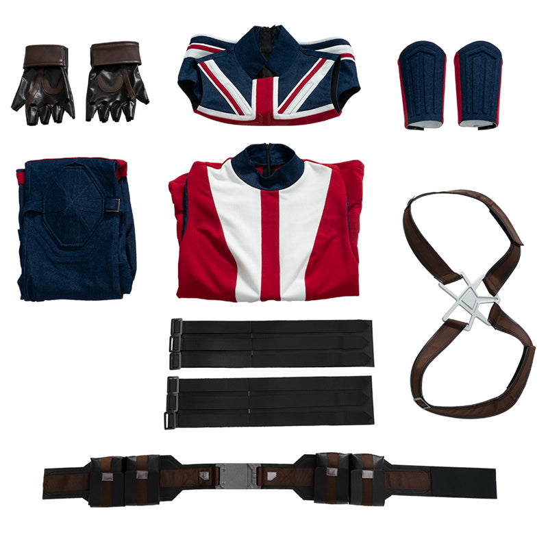Movie Doctor Strange 2 Margaret Peggy Carter Cosplay Costume Captain Carter Bodysuit Battle Suit - Image 30