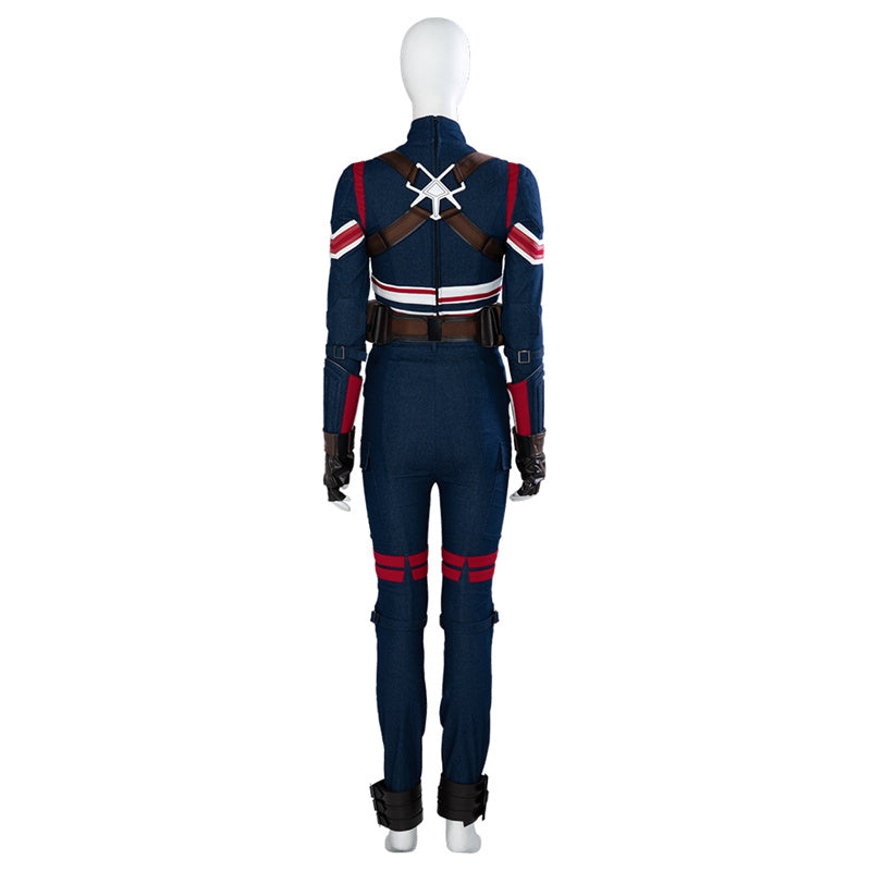 Movie Doctor Strange 2 Margaret Peggy Carter Cosplay Costume Captain Carter Bodysuit Battle Suit - Image 8