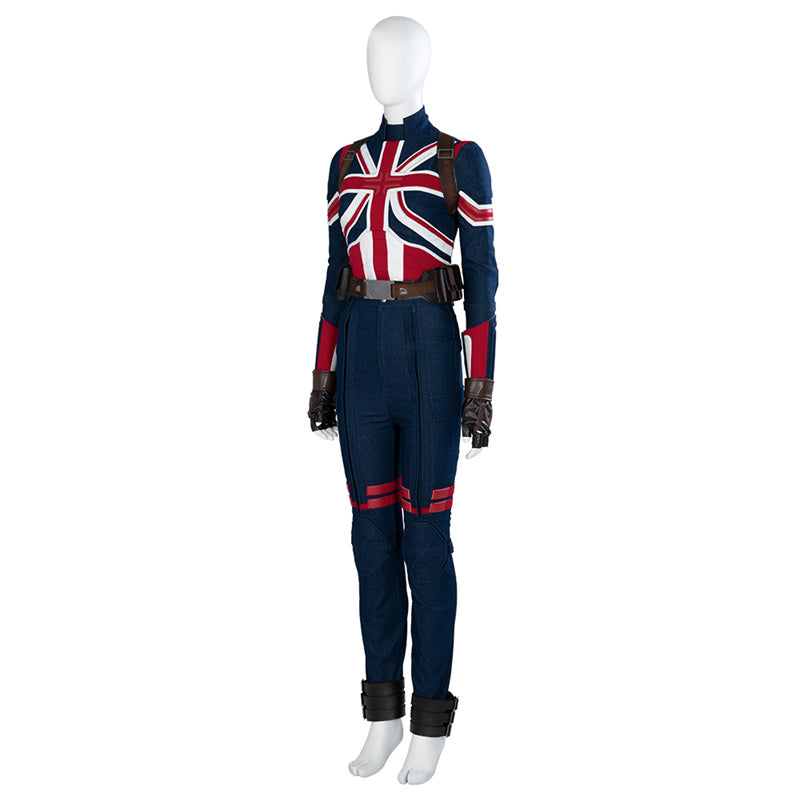 Movie Doctor Strange 2 Margaret Peggy Carter Cosplay Costume Captain Carter Bodysuit Battle Suit - Image 6