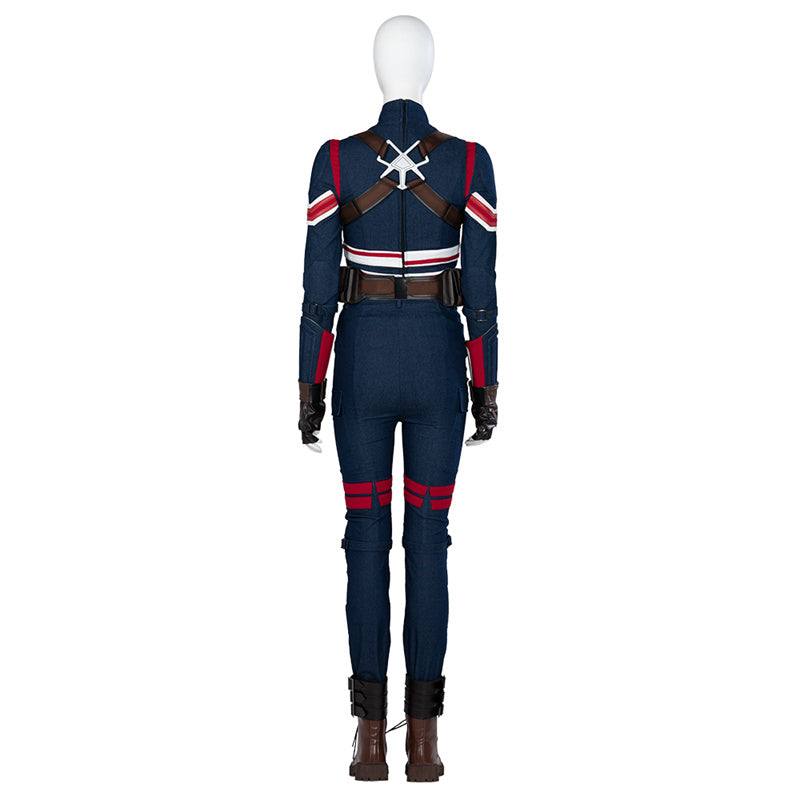 Movie Doctor Strange 2 Margaret Peggy Carter Cosplay Costume Captain Carter Bodysuit Battle Suit - Image 4