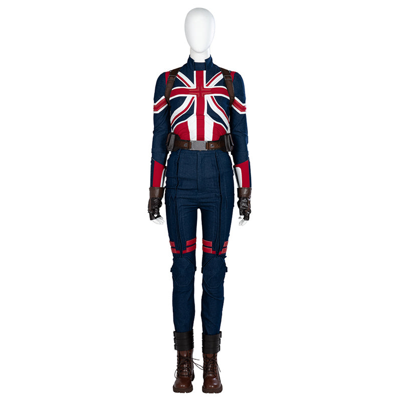 Movie Doctor Strange 2 Margaret Peggy Carter Cosplay Costume Captain Carter Bodysuit Battle Suit - Image 2