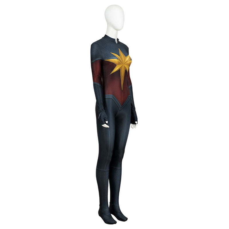Captain Marvel Costumes The Marvel 2 Superhero Carol Danvers Jumpsuit Cosplay Costume - Image 3