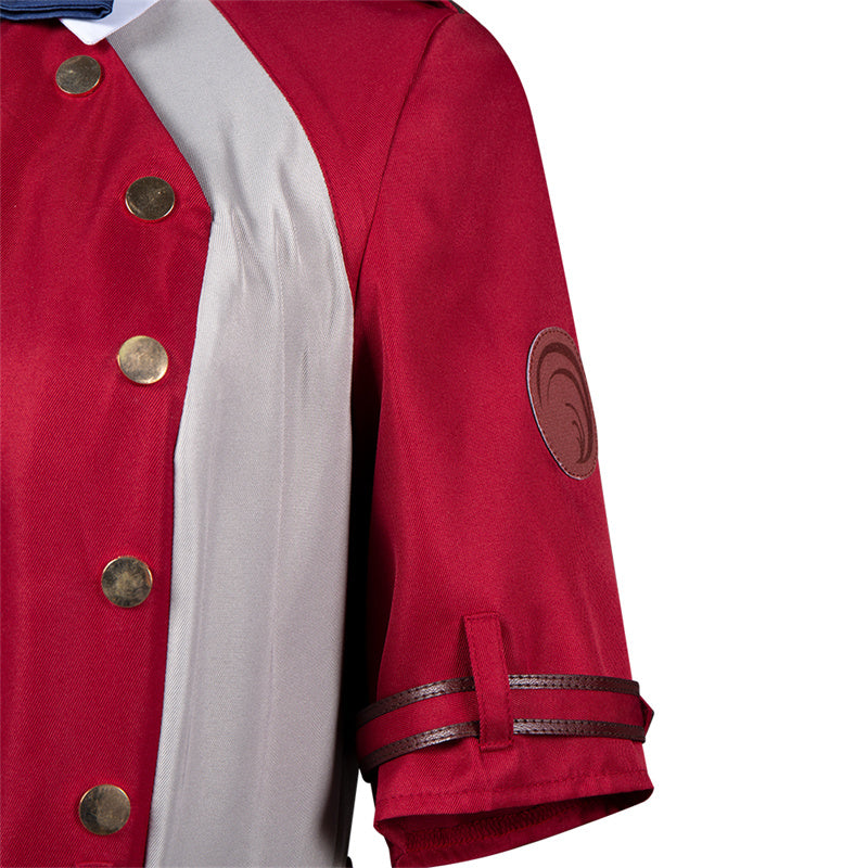 Anime Lycoris Recoil Nishikigi Chisato Cosplay Costume Red School Uniform JK Dress - Image 10