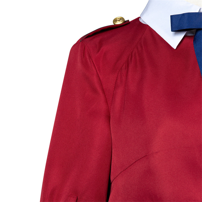 Anime Lycoris Recoil Nishikigi Chisato Cosplay Costume Red School Uniform JK Dress - Image 8