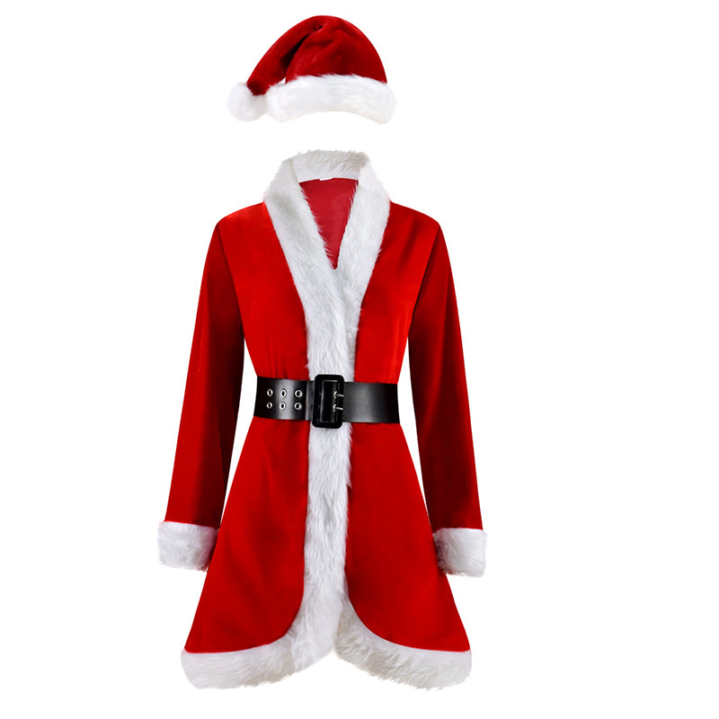 2022 Christmas Lady Cosplay Costume Christmas Party Suit Sexy Red Dress Bunny Girl Uniform - Image 2
