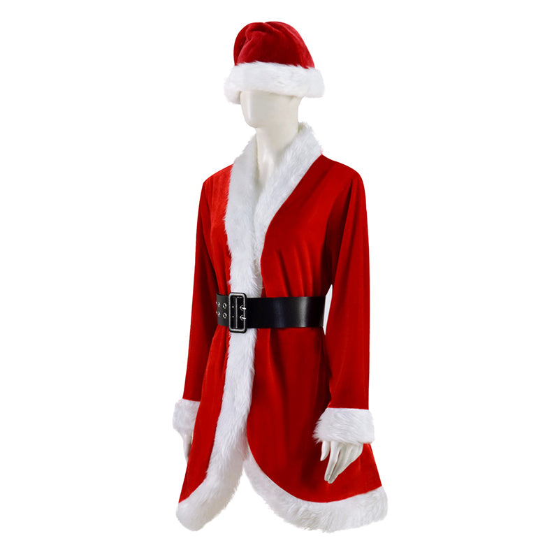 2022 Christmas Lady Cosplay Costume Christmas Party Suit Sexy Red Dress Bunny Girl Uniform - Image 3
