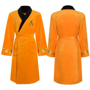 Star Trek Christopher Pike Cosplay Costume Yellow Bathrobe