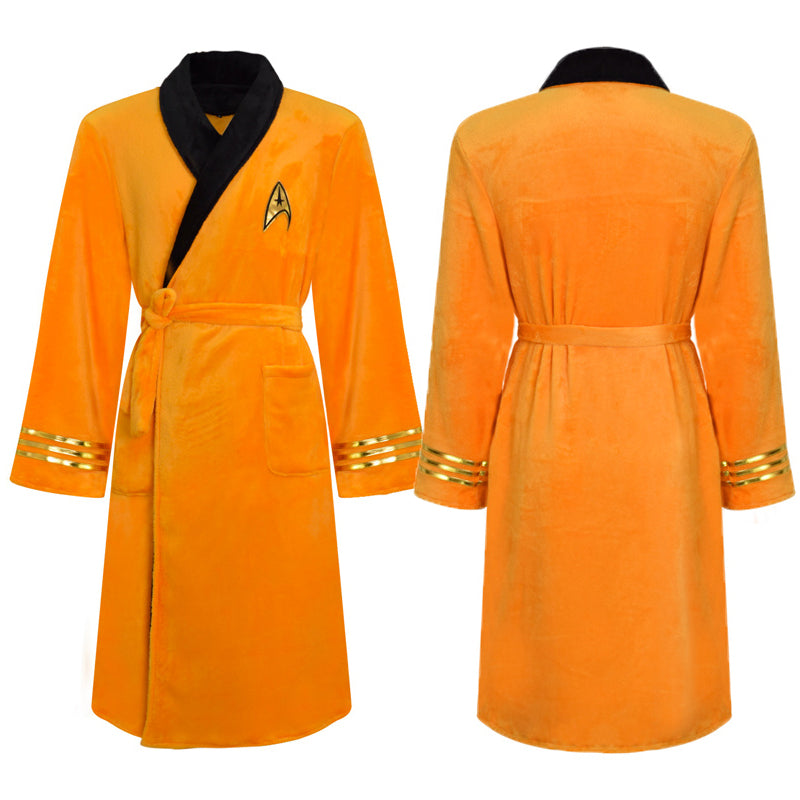 Star Trek Christopher Pike Cosplay Costume Yellow Bathrobe