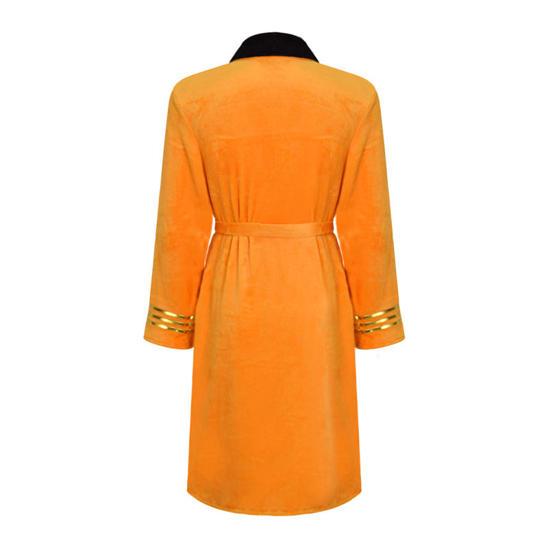 Star Trek Christopher Pike Cosplay Costume Yellow Bathrobe - Image 4