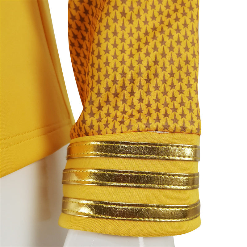 Star Trek: Strange New Worlds Captain Christopher Pike Cosplay Costume Yellow Uniform Shirt - Image 5