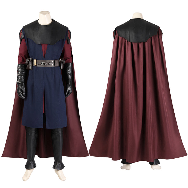 Clone Wars Anakin Cosplay Costume Star Wars Anakin Skywalker Uniform Halloween Cloak Outfits - Image 2