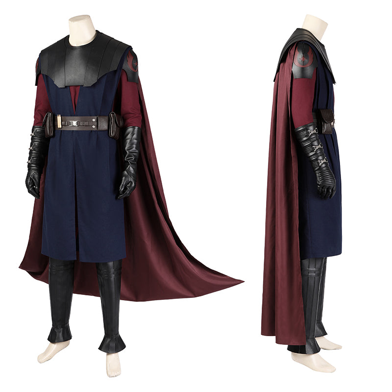 Clone Wars Anakin Cosplay Costume Star Wars Anakin Skywalker Uniform Halloween Cloak Outfits - Image 3