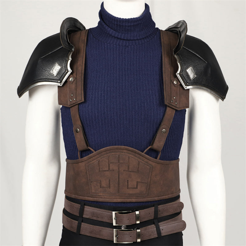 FF7 Cloud Strife Cosplay Final Fantasy VII Remake Costume Halloween Outfit Version 2 - Image 7