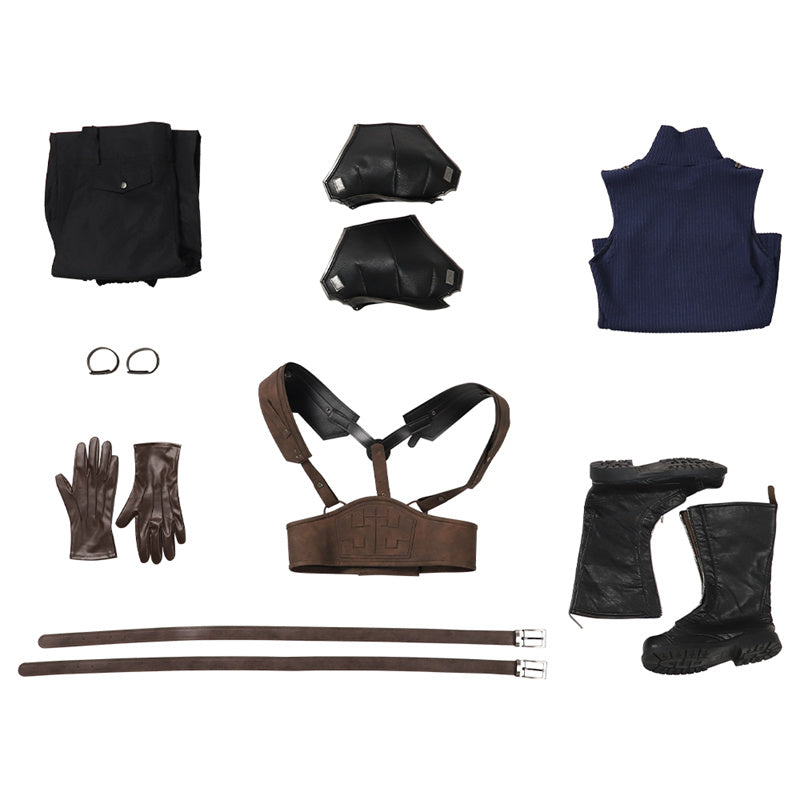 FF7 Cloud Strife Cosplay Final Fantasy VII Remake Costume Halloween Outfit Version 2 - Image 10