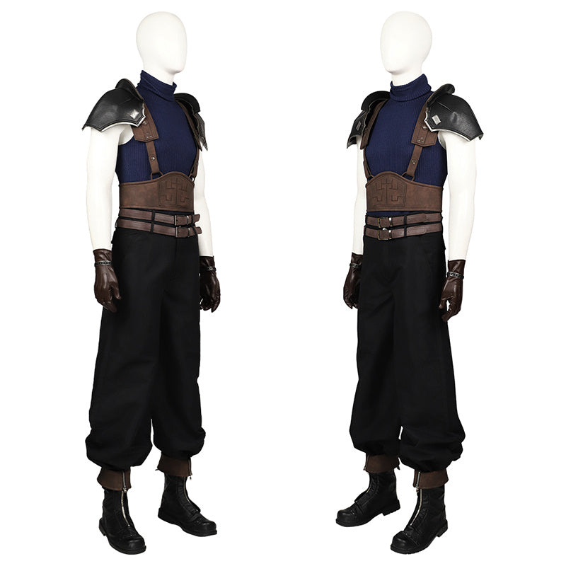 FF7 Cloud Strife Cosplay Final Fantasy VII Remake Costume Halloween Outfit Version 2 - Image 2