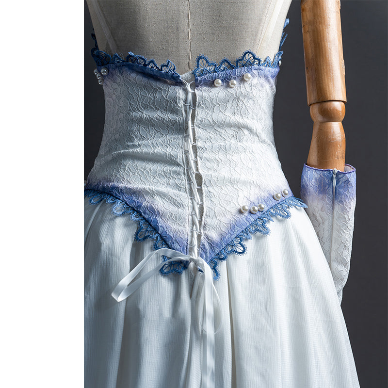 Corpse Bride Dress Tim Burton's Corpse Bride Emily Cosplay Costume Halloween Carnival Suit - Image 14