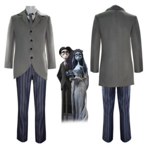 Victor Van Dort Cosplay Costume Tim Burton Corpse Bride Victor Uniform Halloween Suit
