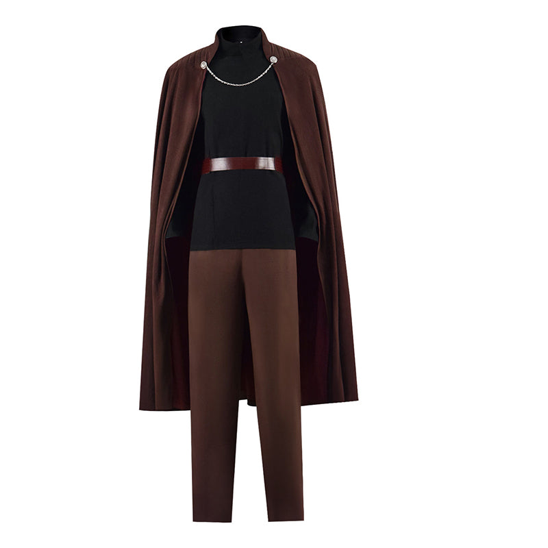 Star Wars Jedi Master Count Dooku Cosplay Costume Cape Outfit Halloween Party Suit - Image 2