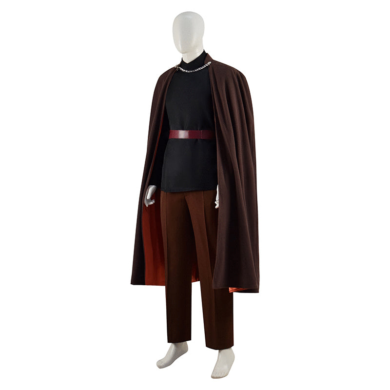 Star Wars Count Dooku Cosplay Costume Brown Cape Outfit Full Set Halloween Suit - Image 4