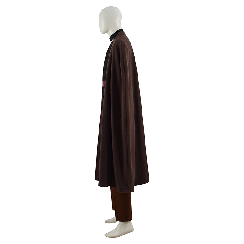 Star Wars Count Dooku Cosplay Costume Brown Cape Outfit Full Set Halloween Suit - Image 5